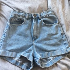 American apparel high waisted shorts